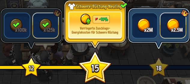 Bonus durch 15 Sterne