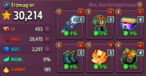 Magier mit neuer Waffe