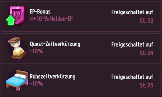 Verliesboni der letzten Stufen